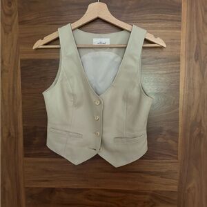 Wilfred Light Tan Buttoned Vest